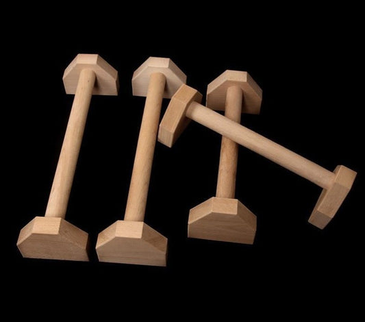 Handcrafted Beech Wood Parallettes for Calisthenics & Yoga Stability