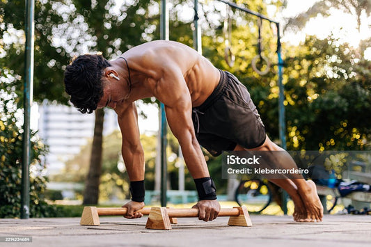 Handcrafted Beech Wood Parallettes for Calisthenics & Yoga Stability
